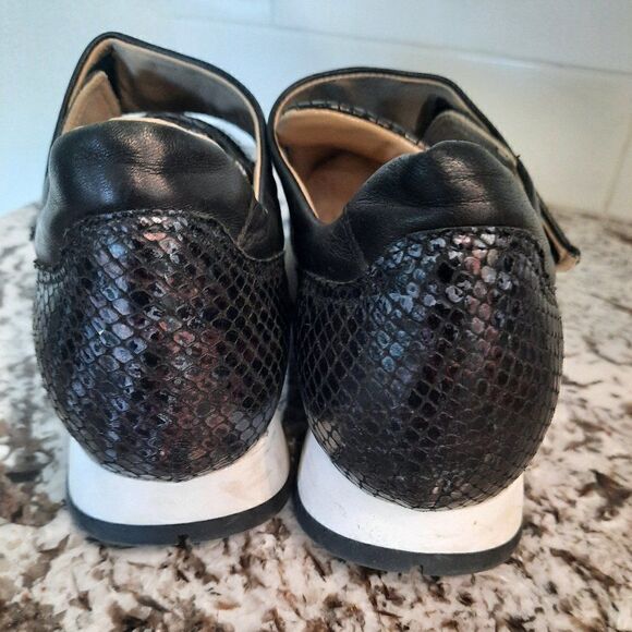 AMALFI‎ by Rangoni Black and multicolor  Sneakers Leather made Italy Size 6.5 M - Picture 3 of 11